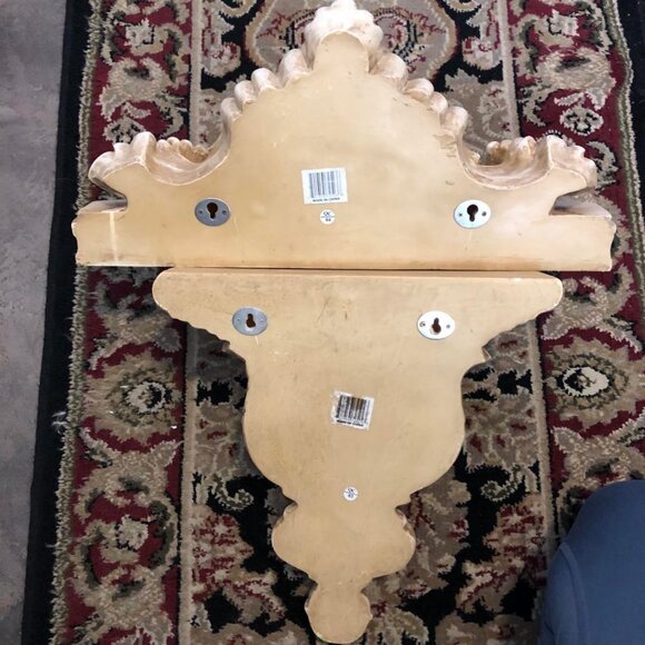 NWT ALEXANDRA'S ACCENTS Pair Coordinating Baroque Wall Sconces Shelves - Picture 5 of 5